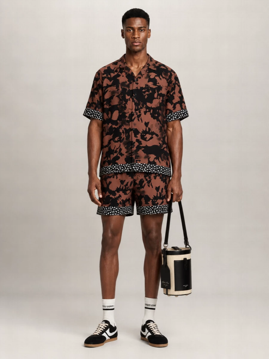 Dries Van Noten Floral Print Swim Shorts