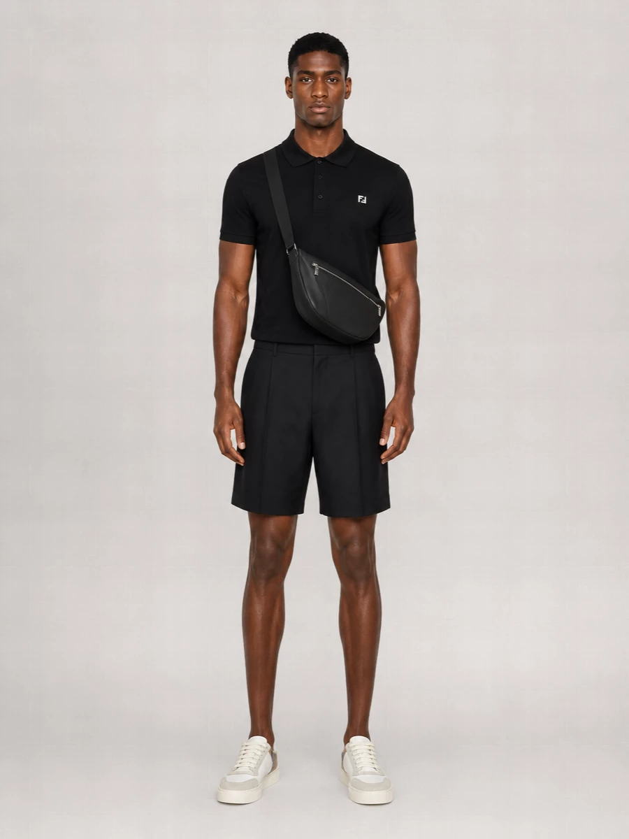 Fendi Cotton Piqué Regular-Fit Short-Sleeve Polo Shirt