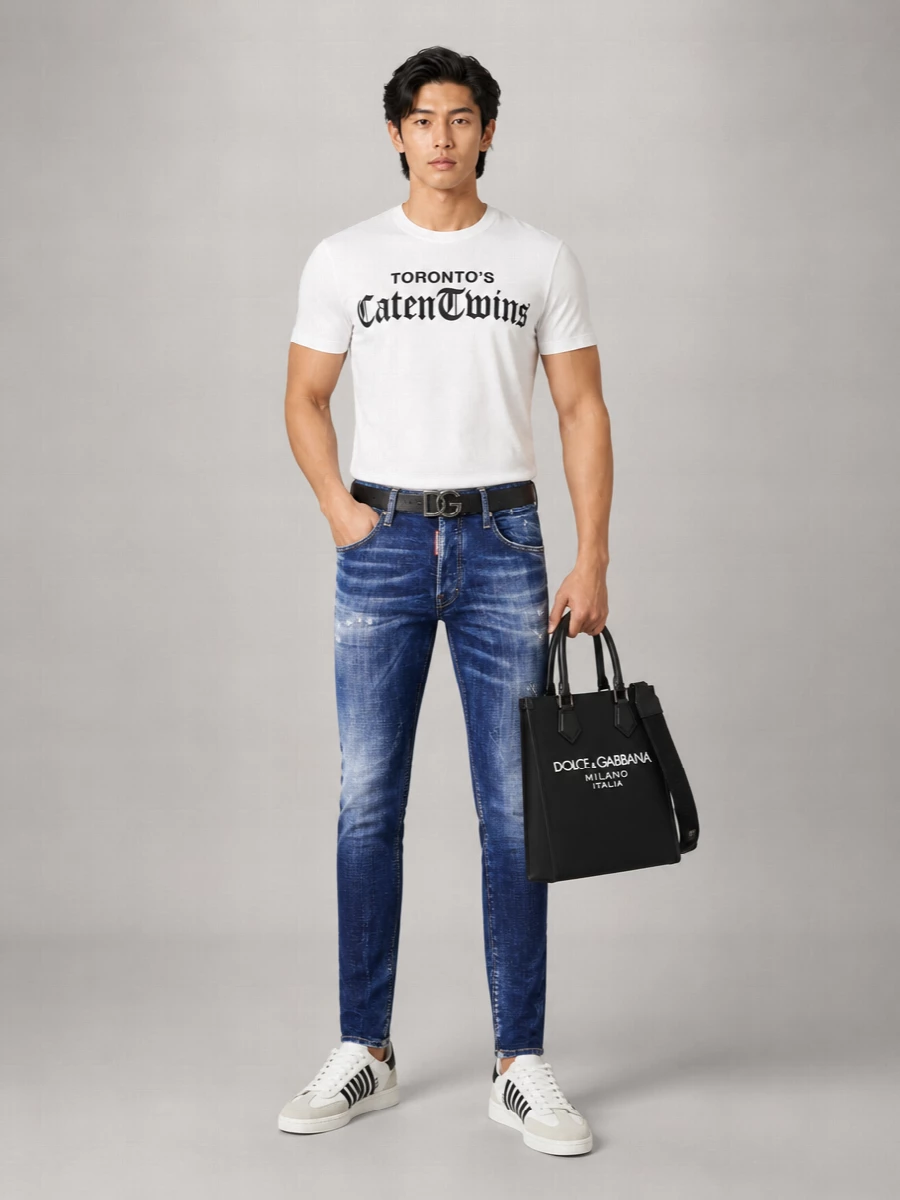 Dsquared2 Stretch Denim Skinny Jeans