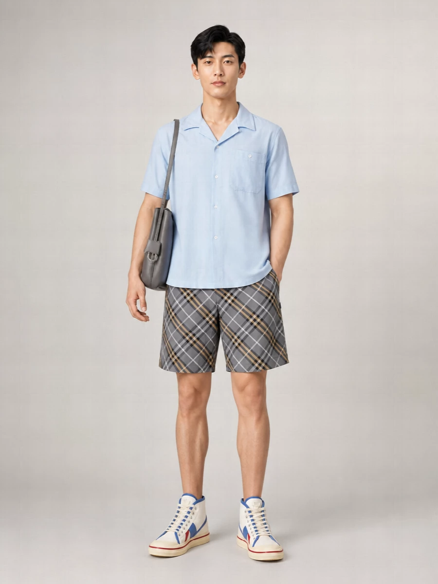 Bottega Veneta Canvas Leather-Trim Hi-Top Sneakers
