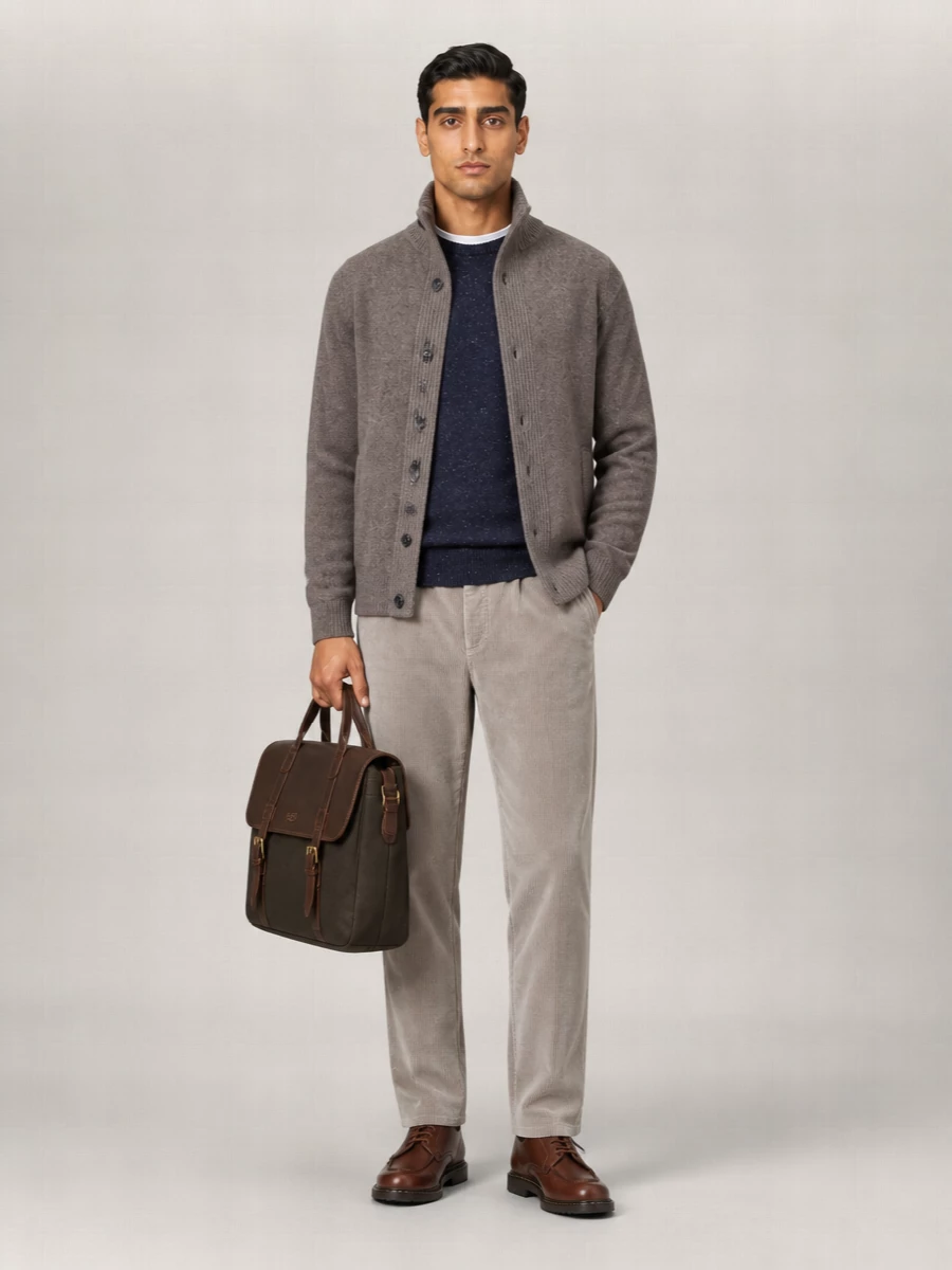 Barbour Zip Through Knit Jacket