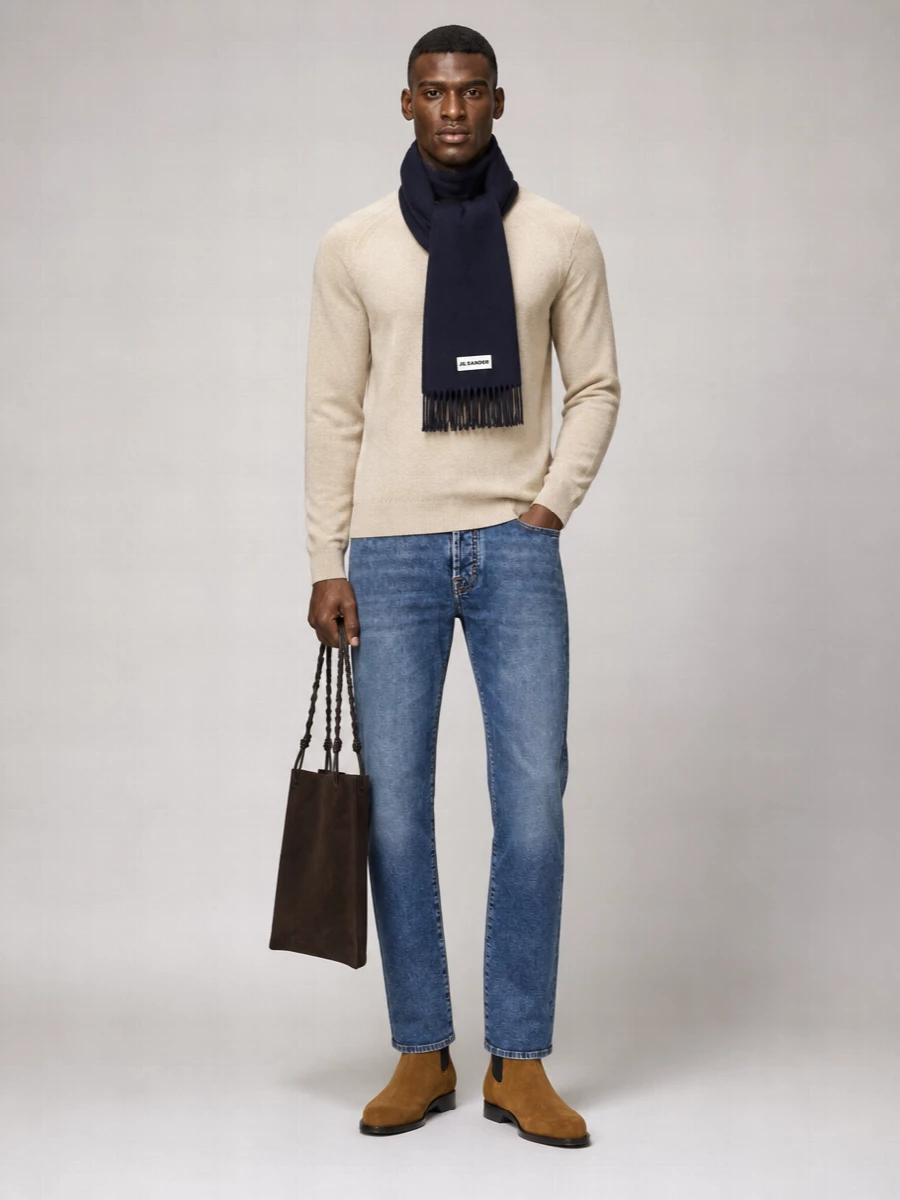 Jacob Cohen denim mid-rise tapered jeans
