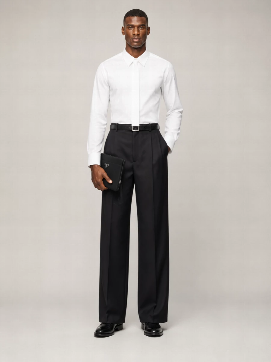 Jil Sander Cotton Shirt With Tie