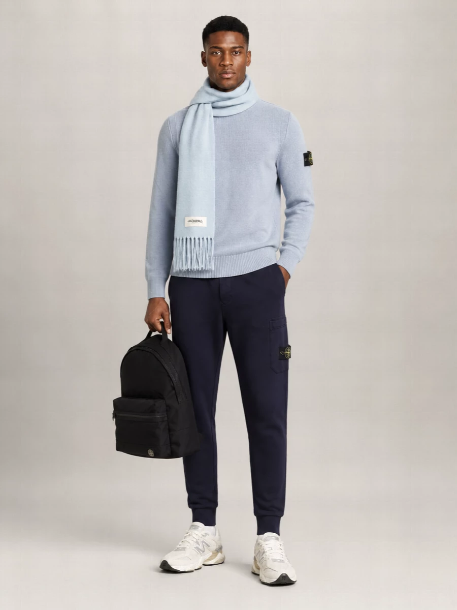 Stone Island Ribbed Wool-Blend Crew-Neck Jumper