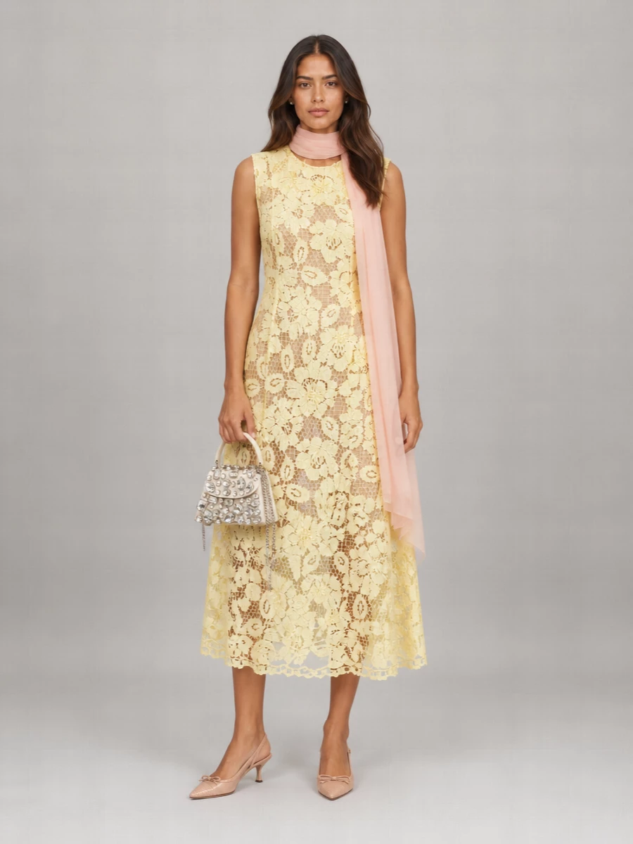 Self-Portrait Midi Dress