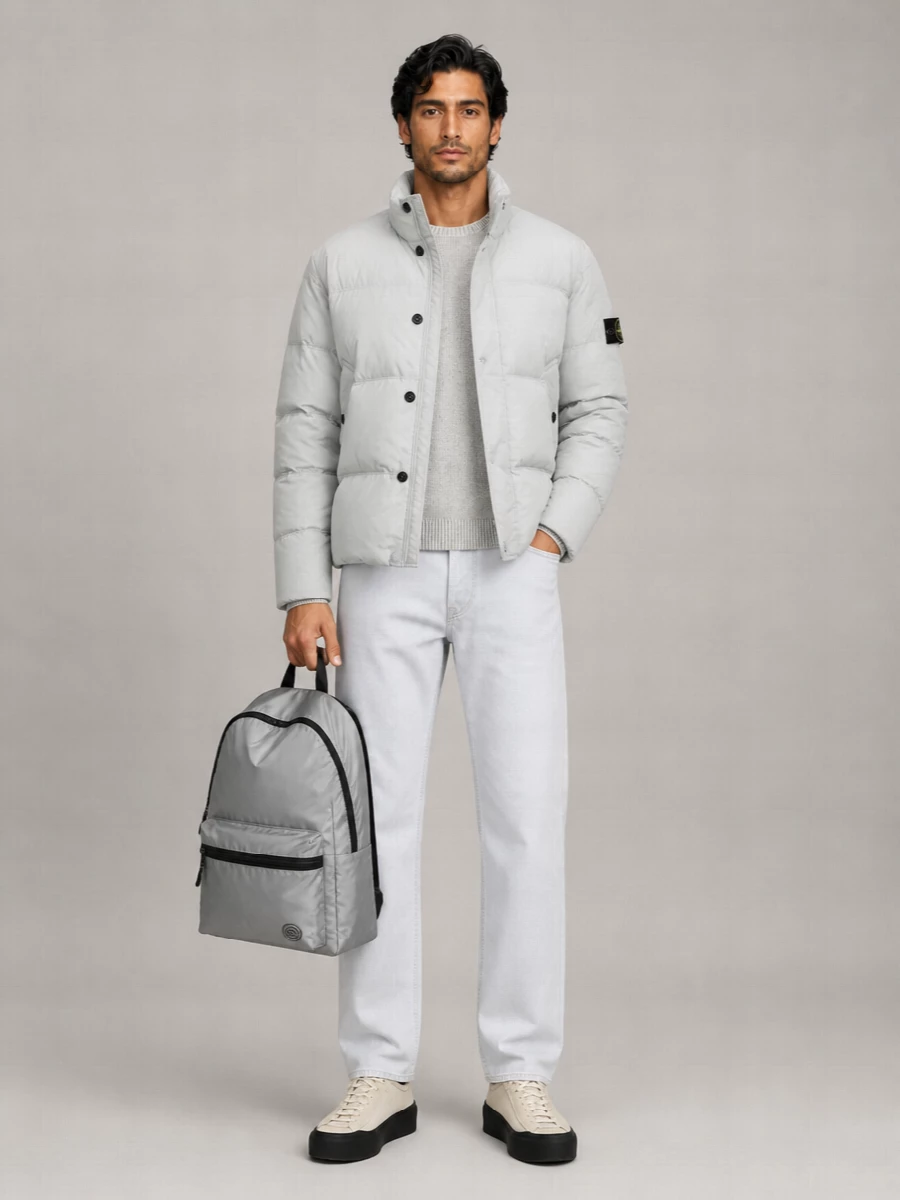 Stone Island Down Padded Bomber Jacket
