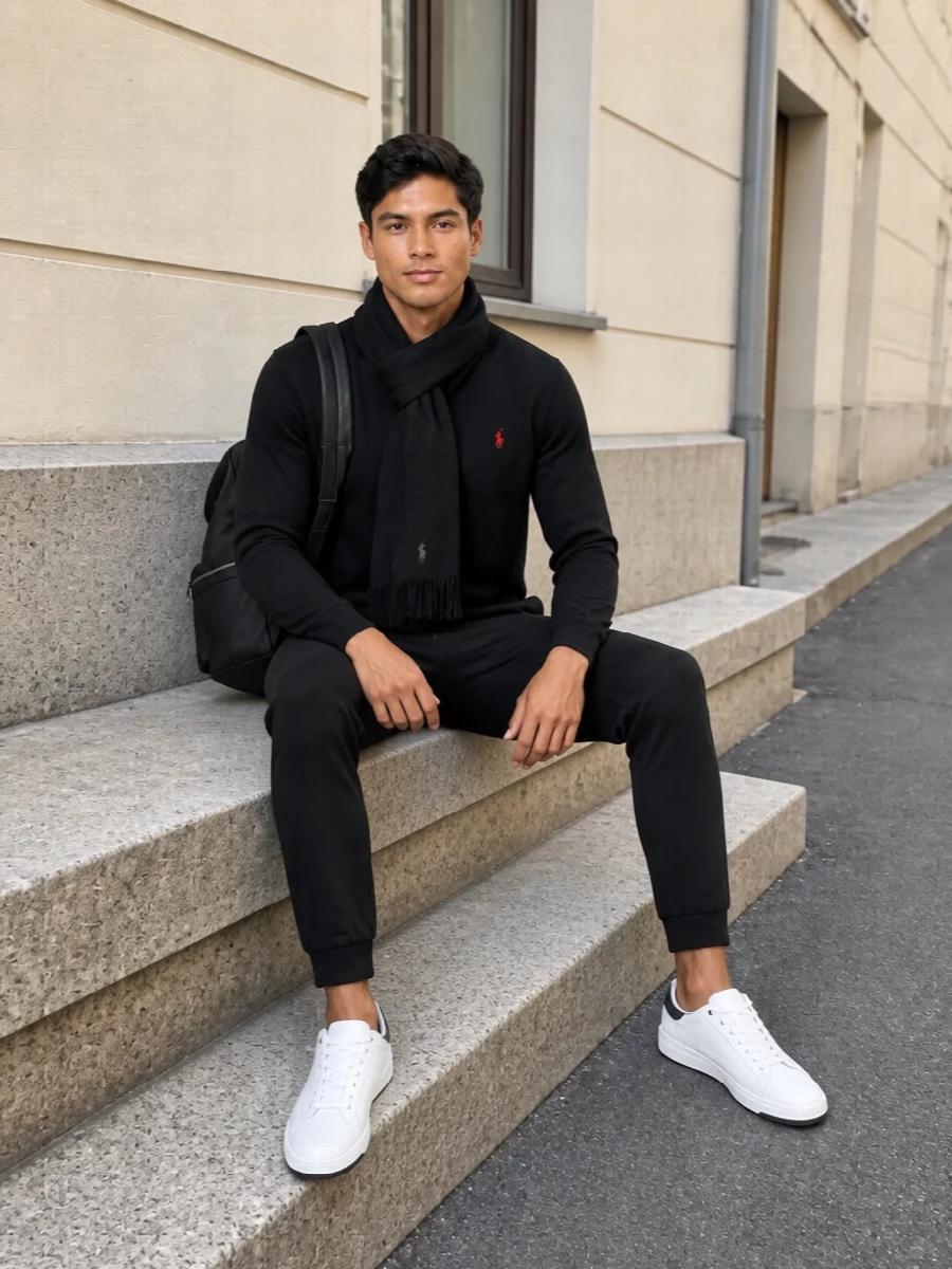 Polo ralph lauren sweatshirt tailored joggers sneakers