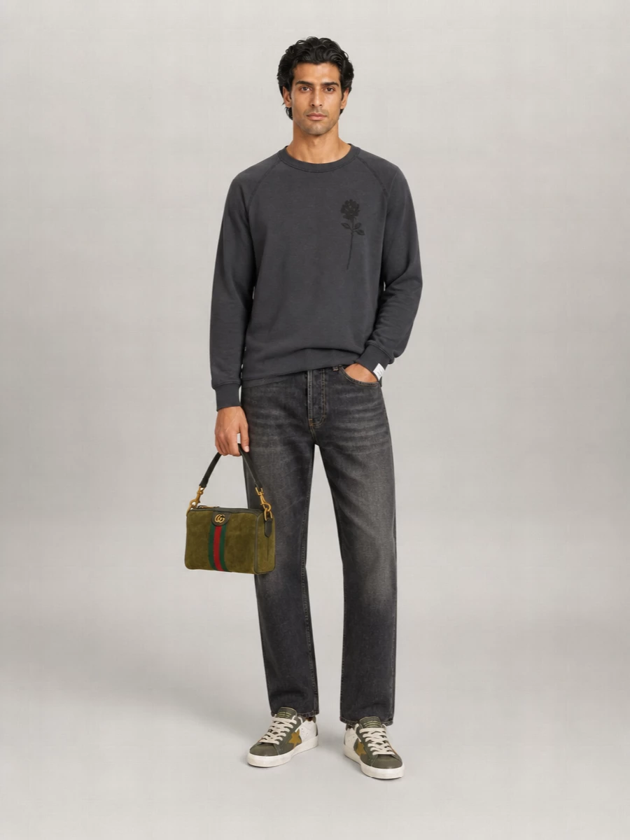 Gucci Suede Leather Mini Shoulder Bag