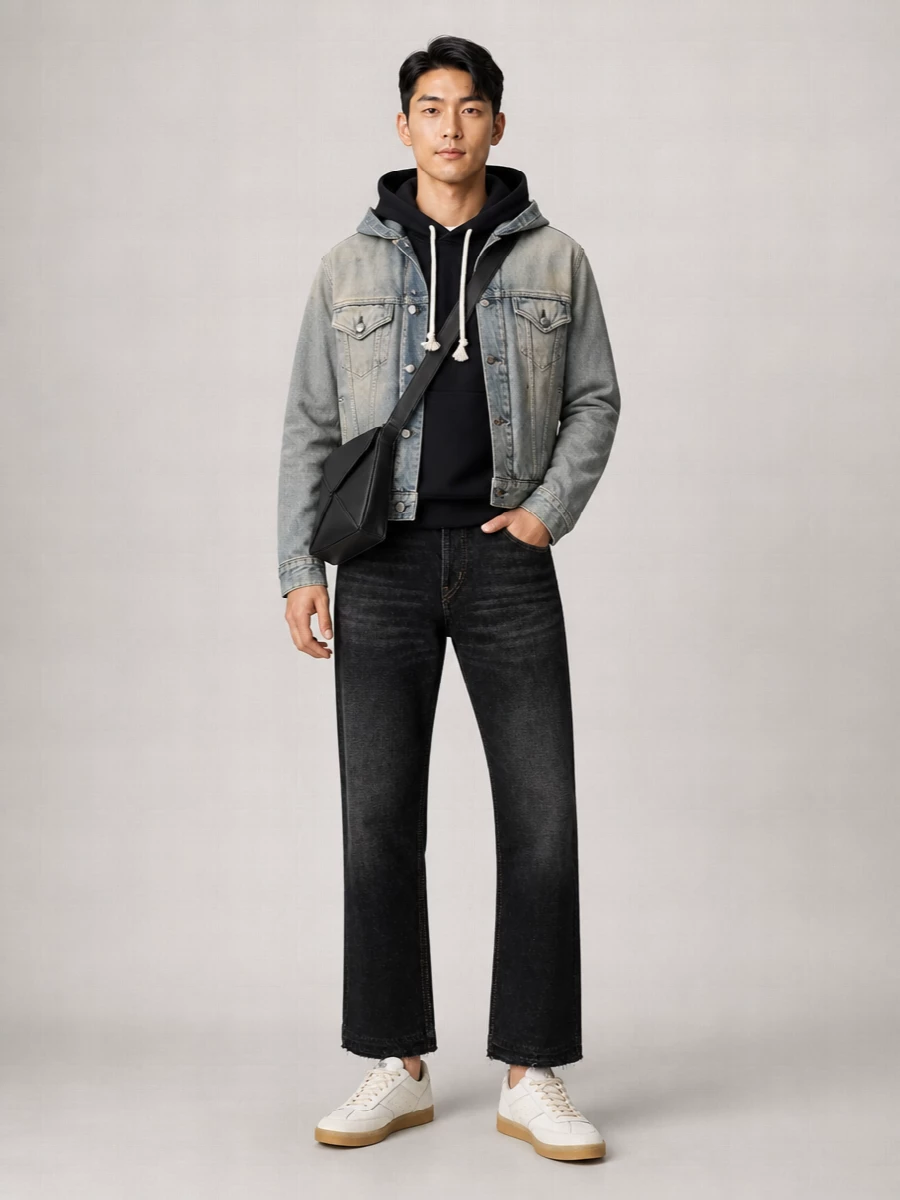 Acne Studios Denim Hooded Jacket