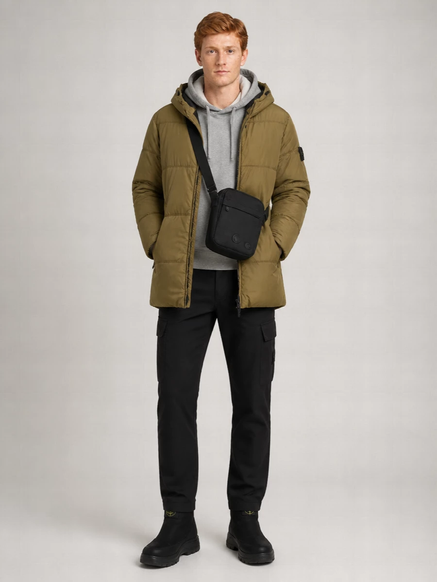 Stone Island Down Hooded Puffer Jacket