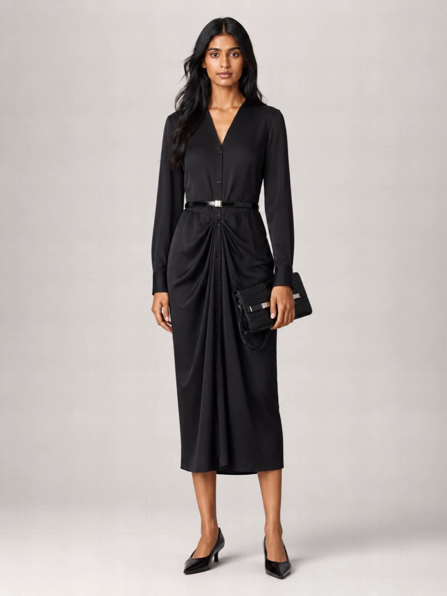 Totême Viscose Midi Dress