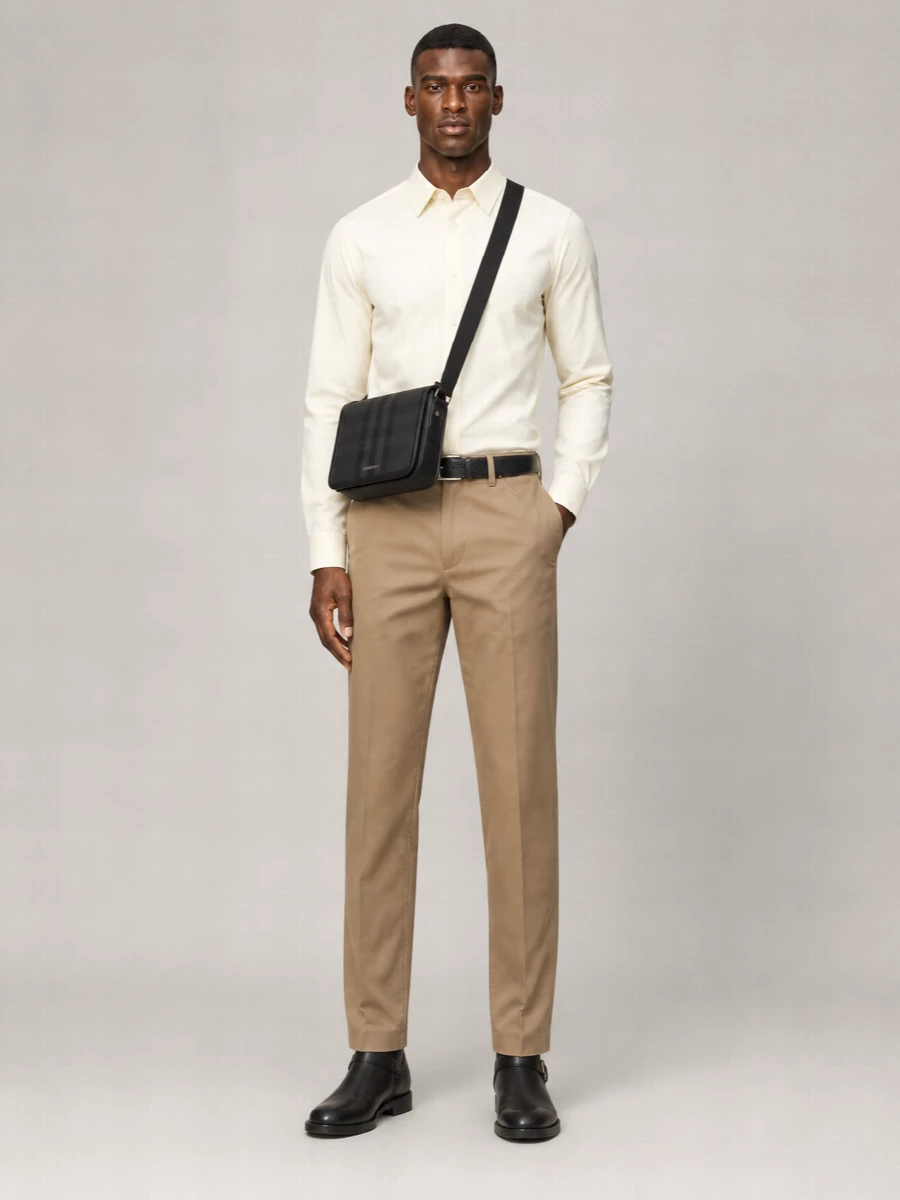 Burberry Cotton Straight-Leg Trousers