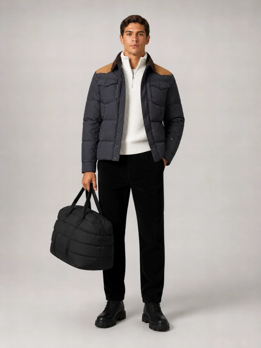 Moncler down padded ski jacket