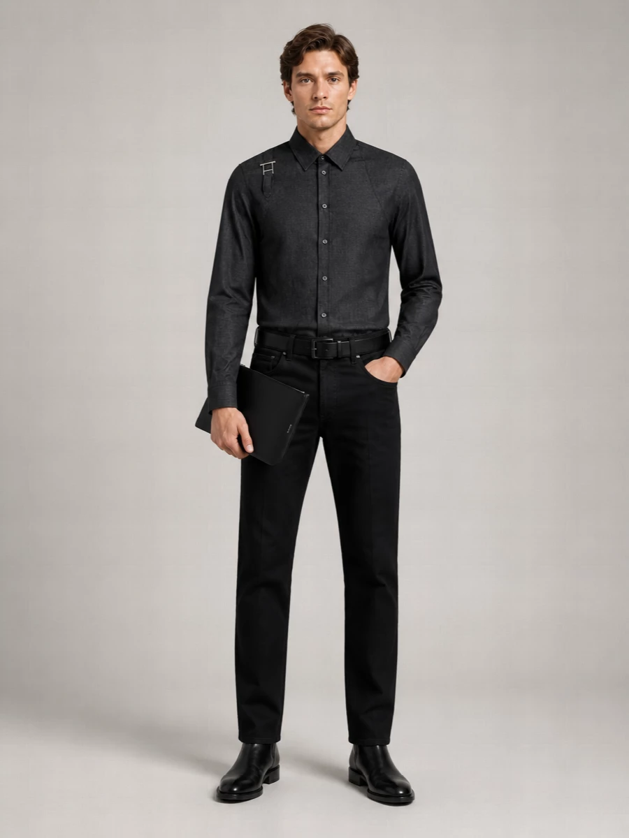 Alexander Mcqueen Denim Straight-Leg Jeans