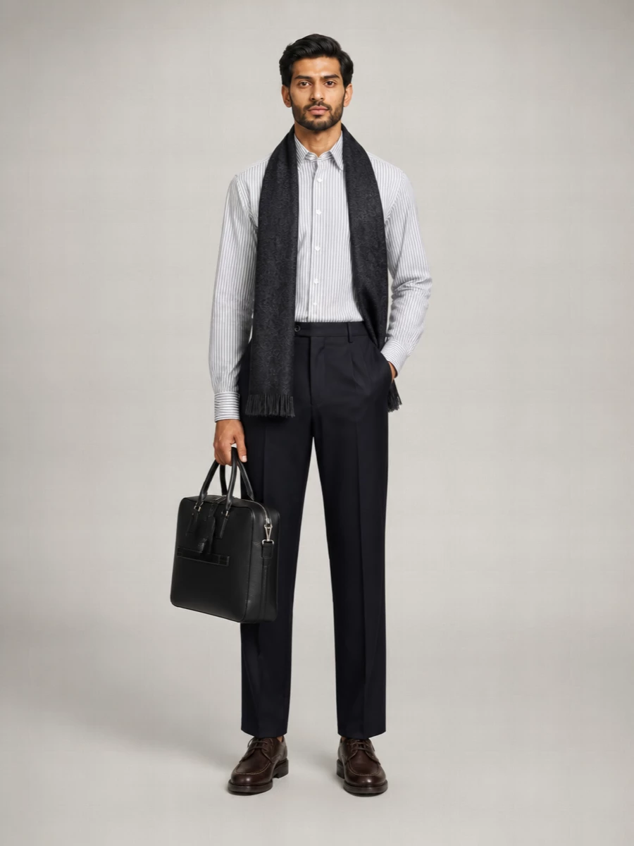 Etro Striped Cotton Long-Sleeve Shirt