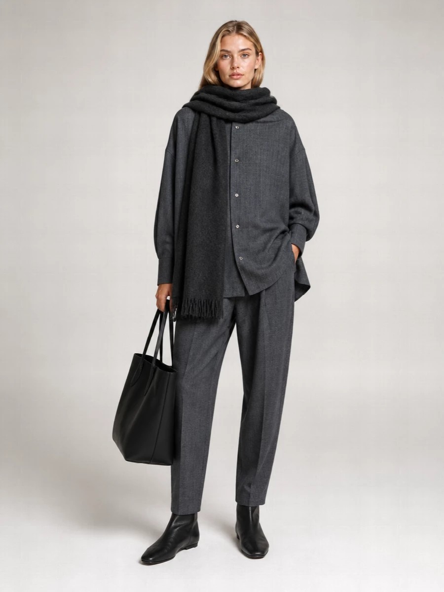 The Row Calf Leather Tote Bag