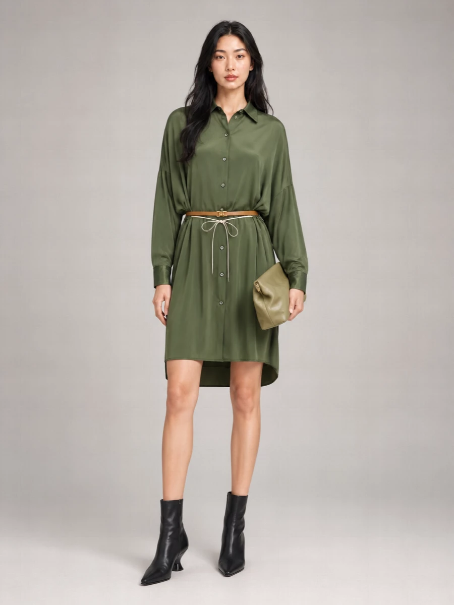 Dries Van Noten Silk Knee-Length Dress