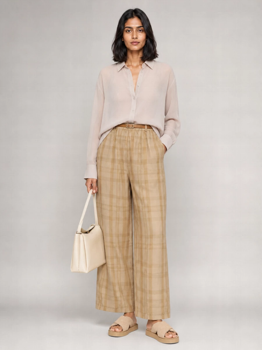 The Frankie Shop Straight-Leg Wide-Leg Trousers