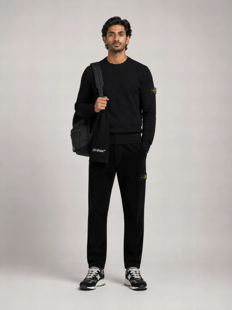 Stone Island Wool Crewneck Sweater