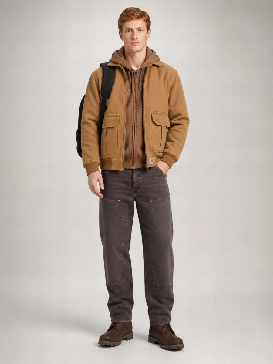 Carhartt Wip Cotton Quilted Single-Breasted Jacket