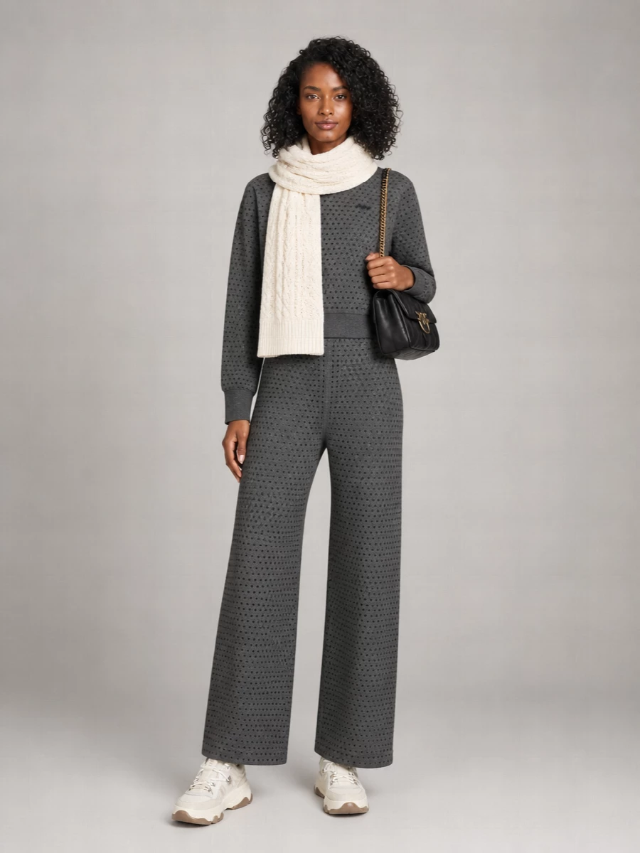 Pinko Cotton Cropped Sweatshirt