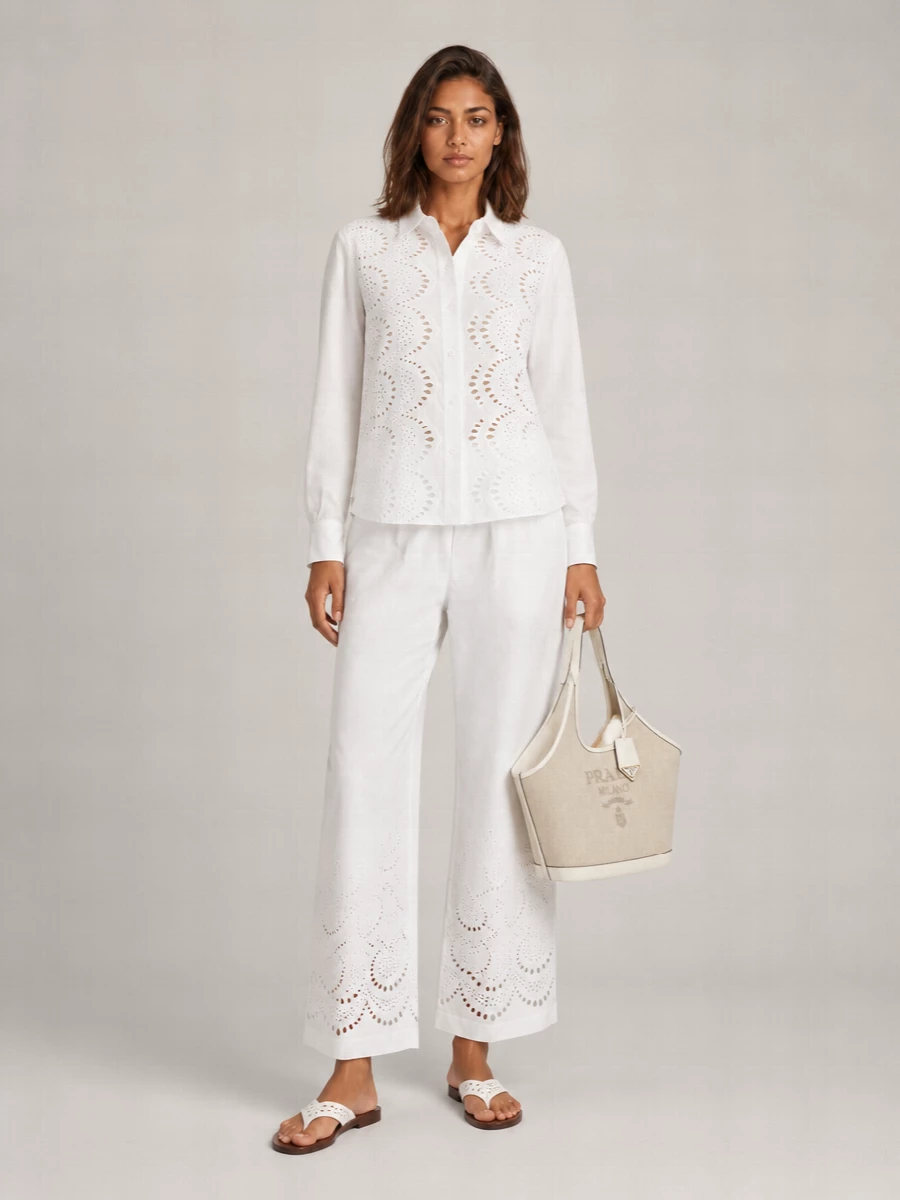 Parosh Cotton Drawstring Cropped Trousers