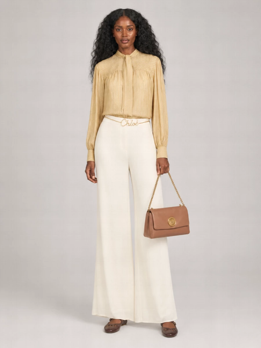 Chloé Silk Long-Sleeve Blouse