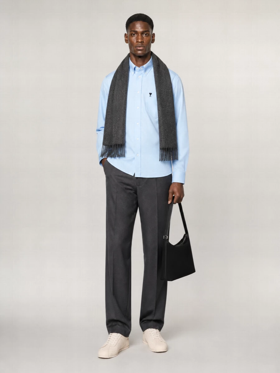 Ami Paris Boxy Cotton Shirt