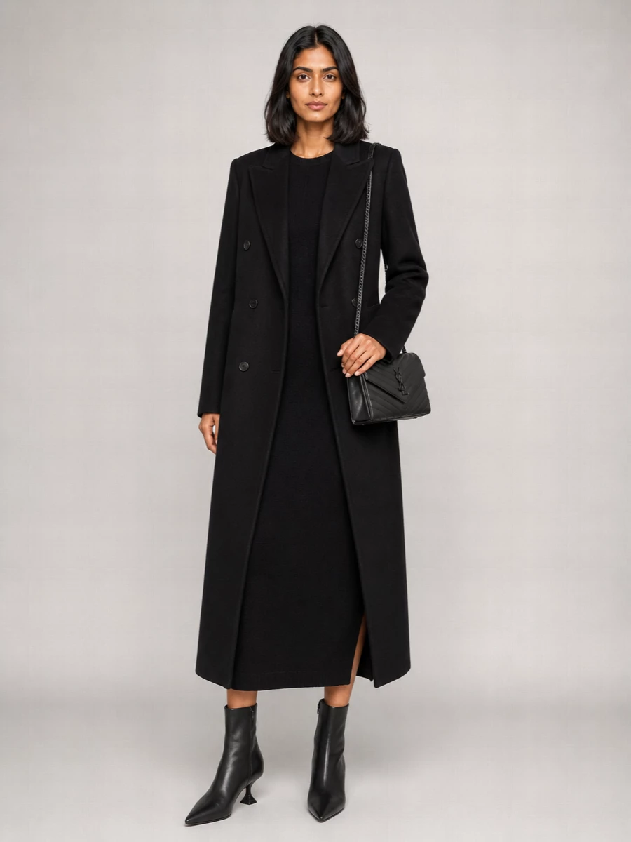Loulou Studio Cashmere Blend Double-Breasted Coat