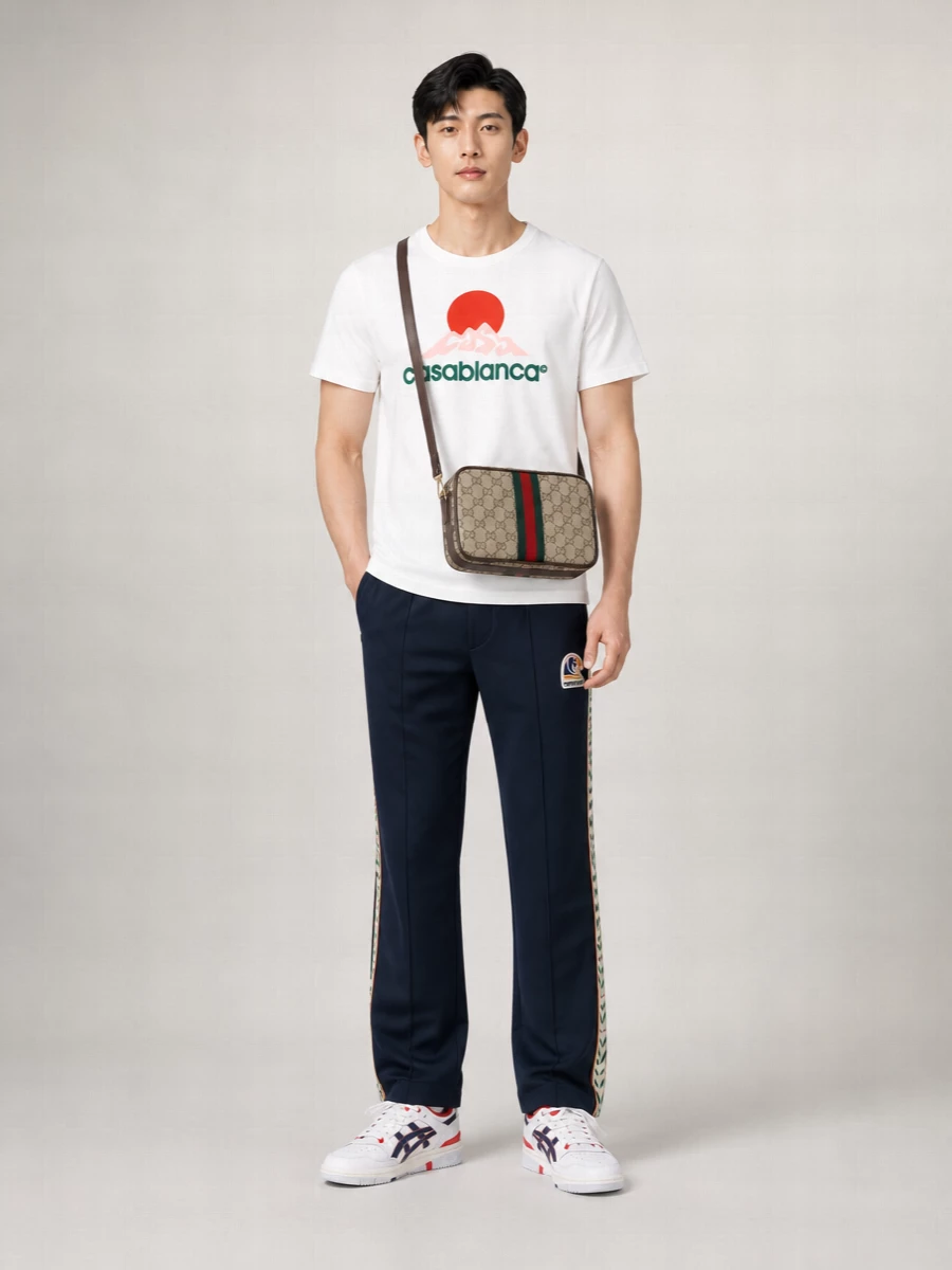 Casablanca Montagne Printed Cotton T-Shirt