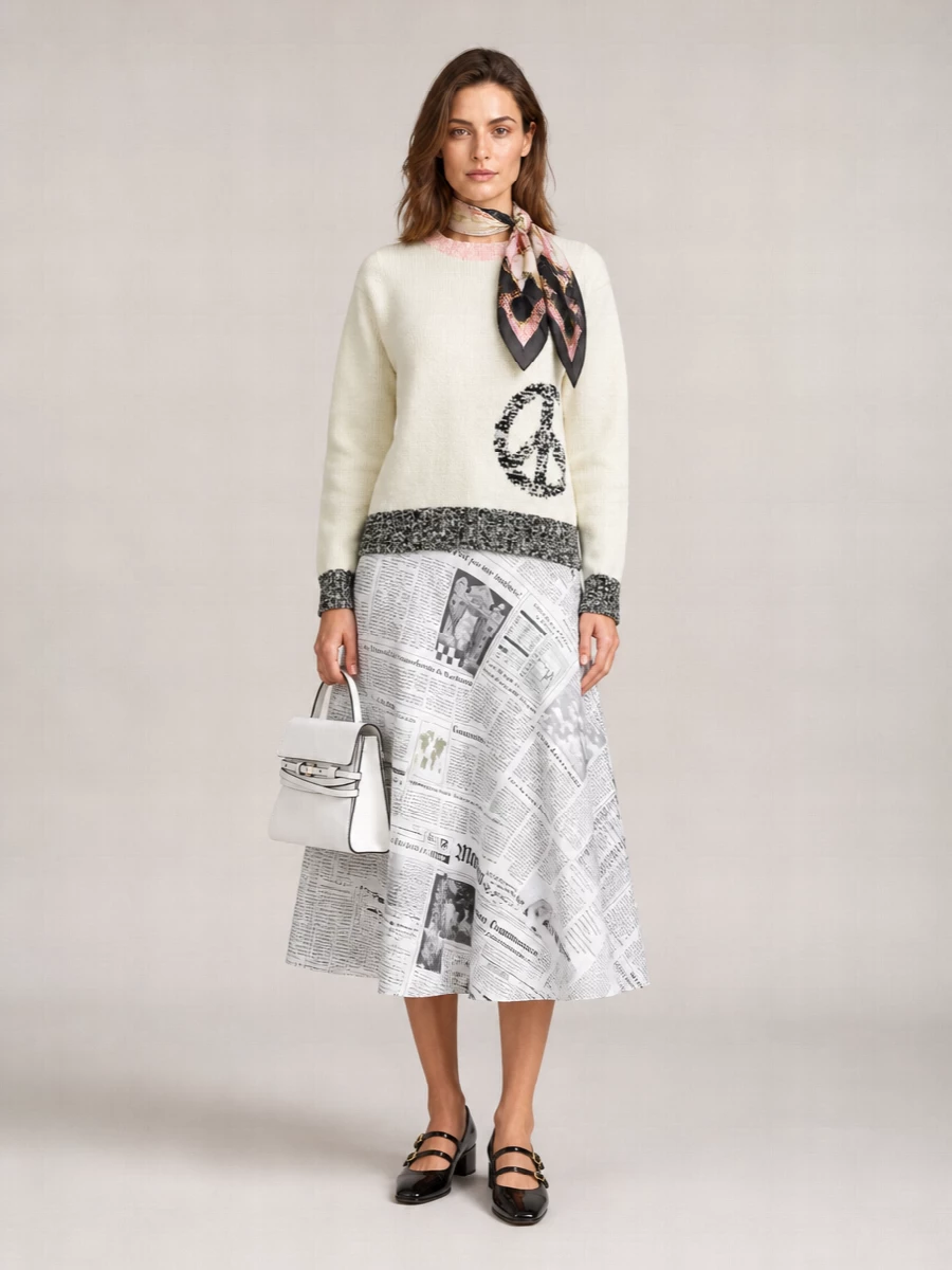 Pinko Silk Twill Printed Scarf