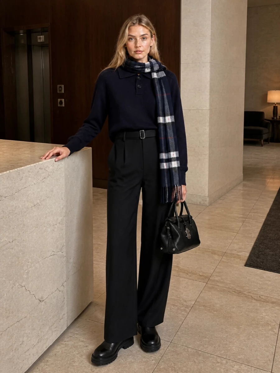 Studio nicholson knit wide leg trousers boots