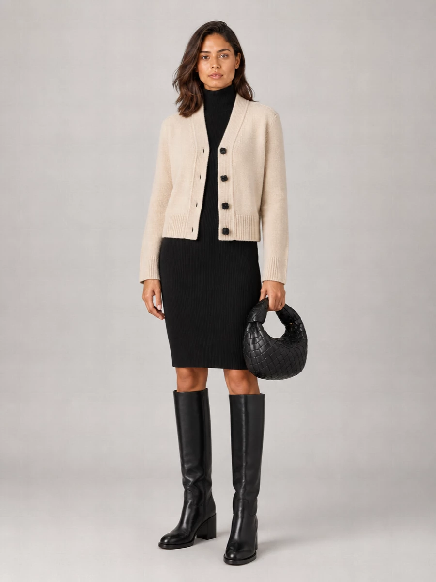 Bottega Veneta Fine-Knit Wool Cardigan