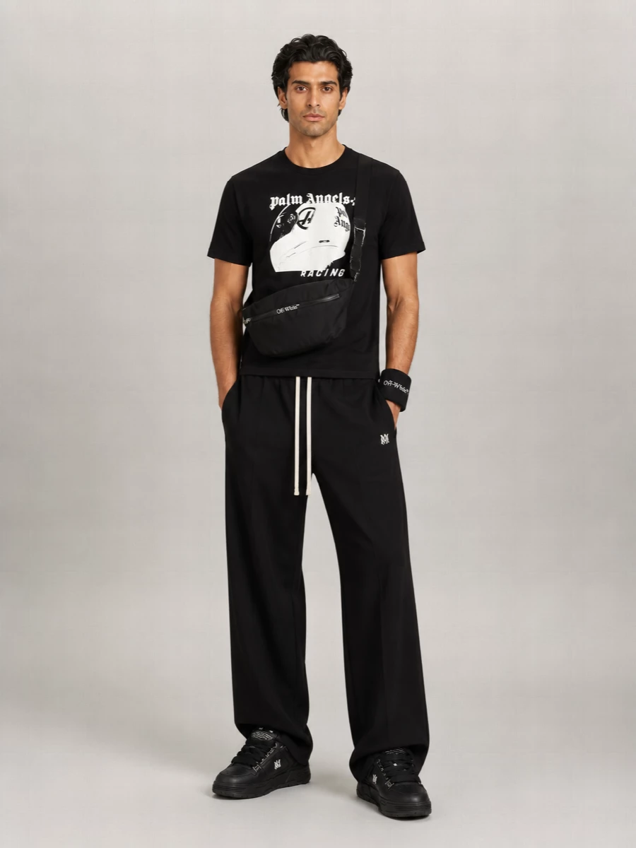 Palm Angels Cotton Printed Short-Sleeve T-Shirt