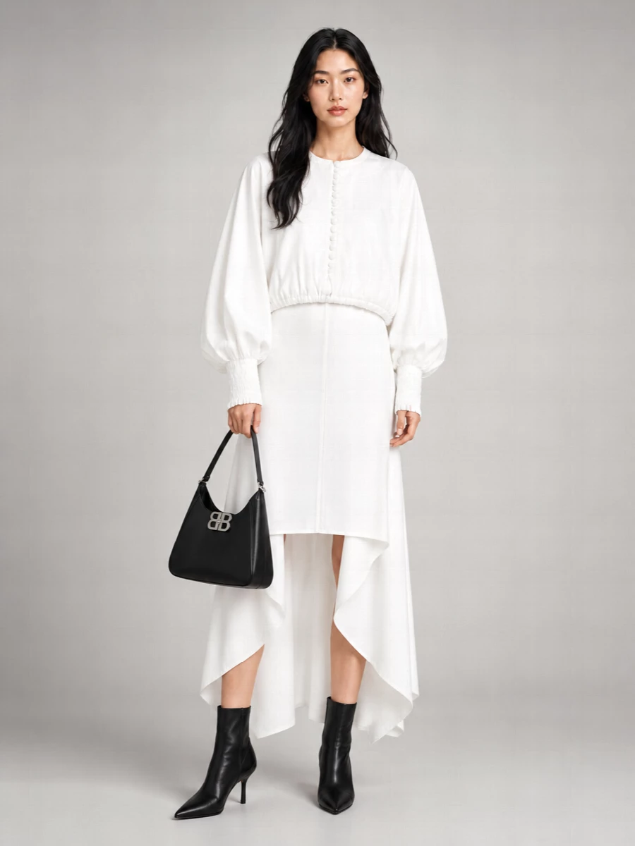 Balmain Cotton Batwing Sleeve Shirt