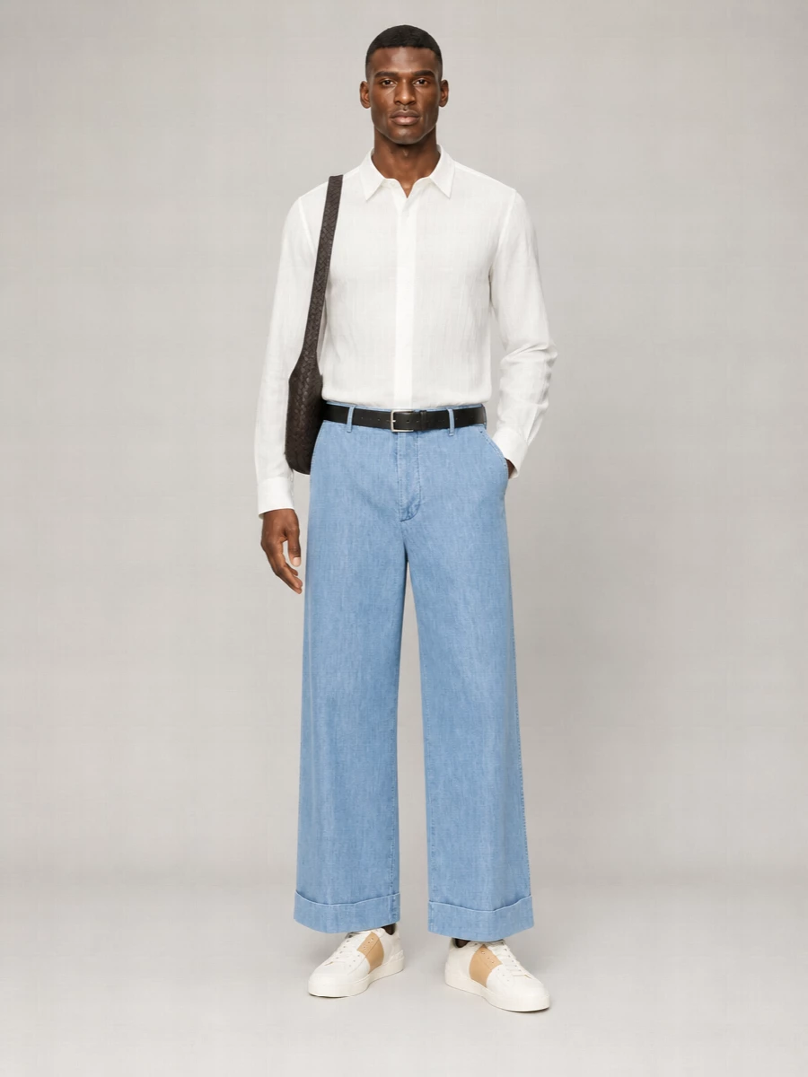 Valentino Garavani Cotton Wide-Leg Jeans