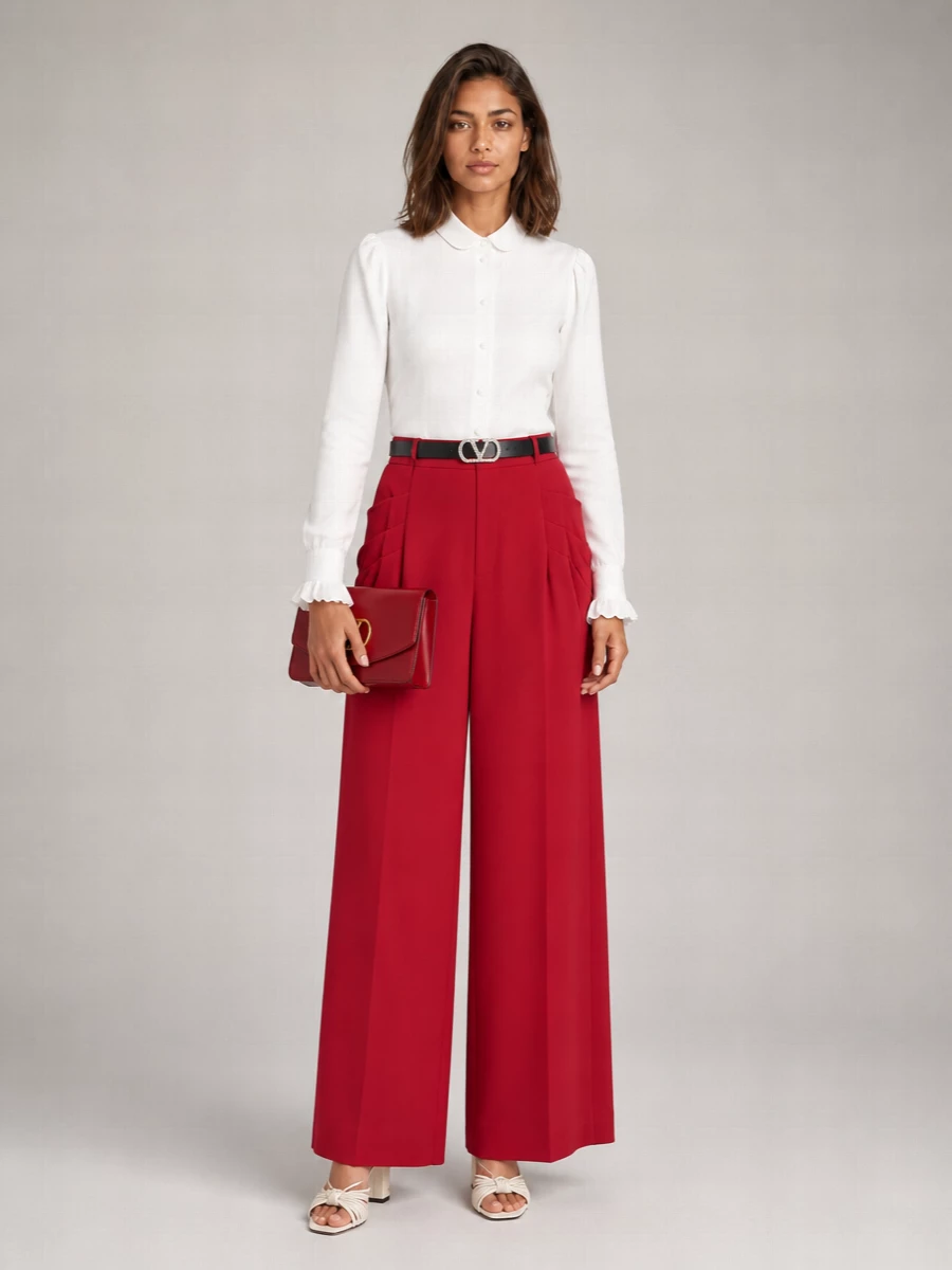 Valentino Wide-Leg Trousers