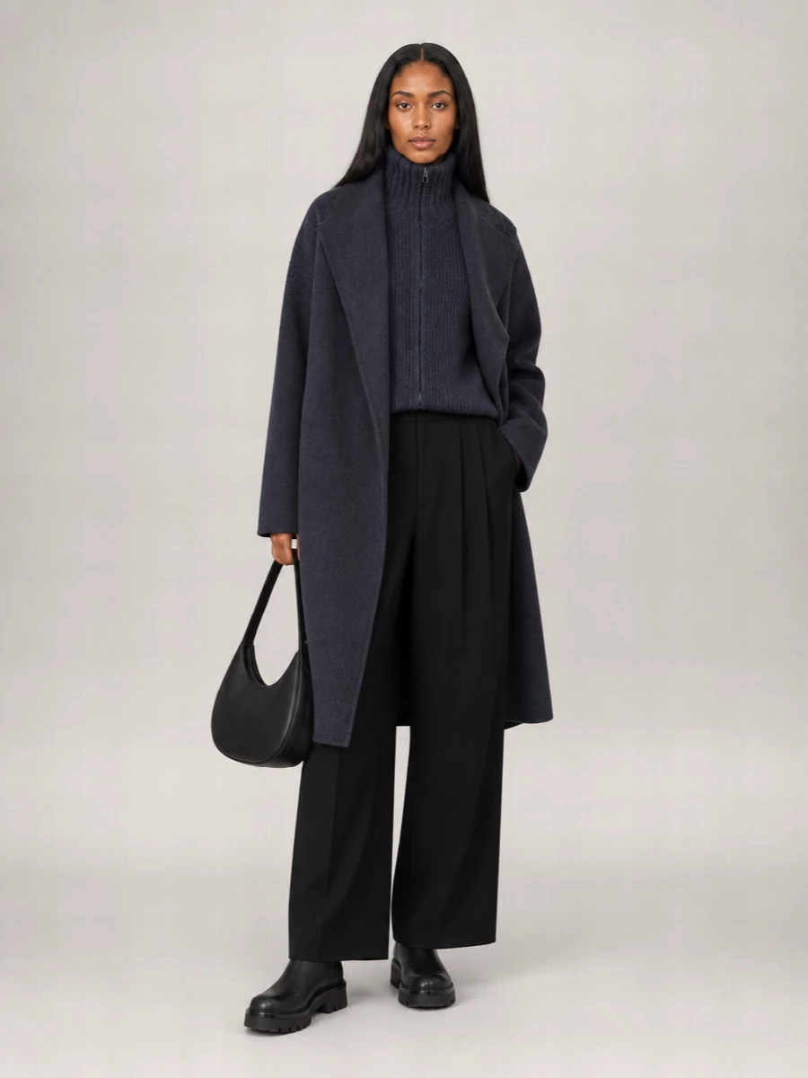 The Frankie Shop Wool Oversized Coat