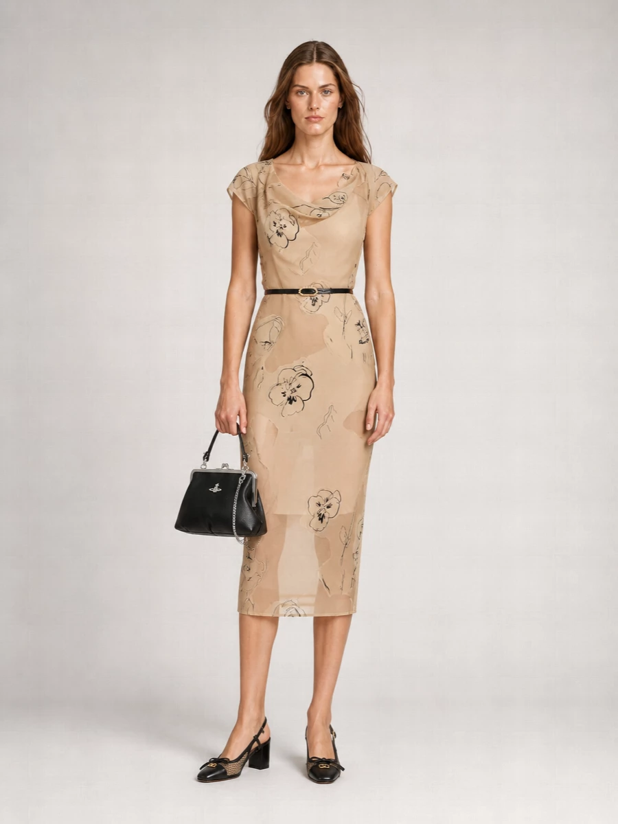 Vivienne Westwood Printed Jersey Midi Dress