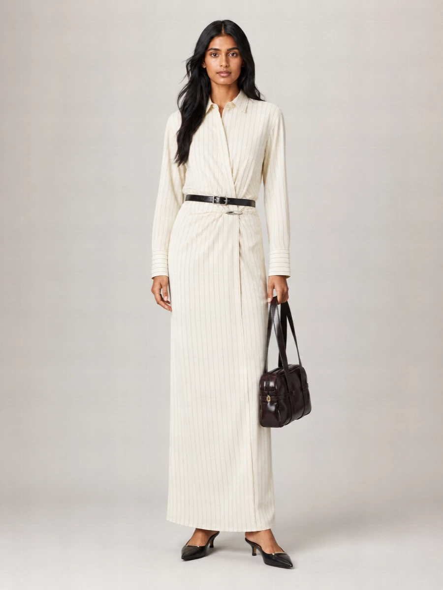 Dondup Wool Maxi Dress