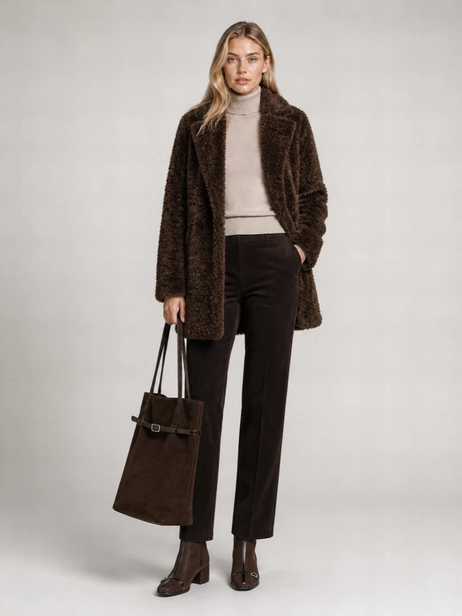 Manu Atelier Everyday Suede Shoulder Bag