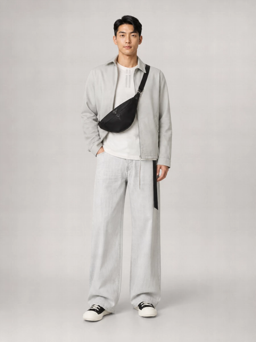 Rick Owens Drkshdw Cotton Zip Front Lightweight Jacket