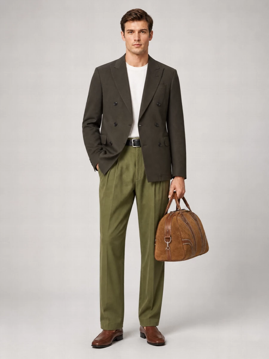 Dries Van Noten Cotton Double-Breasted Blazer