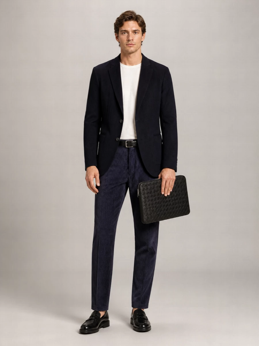 Emporio Armani Straight-Leg Chino Trousers
