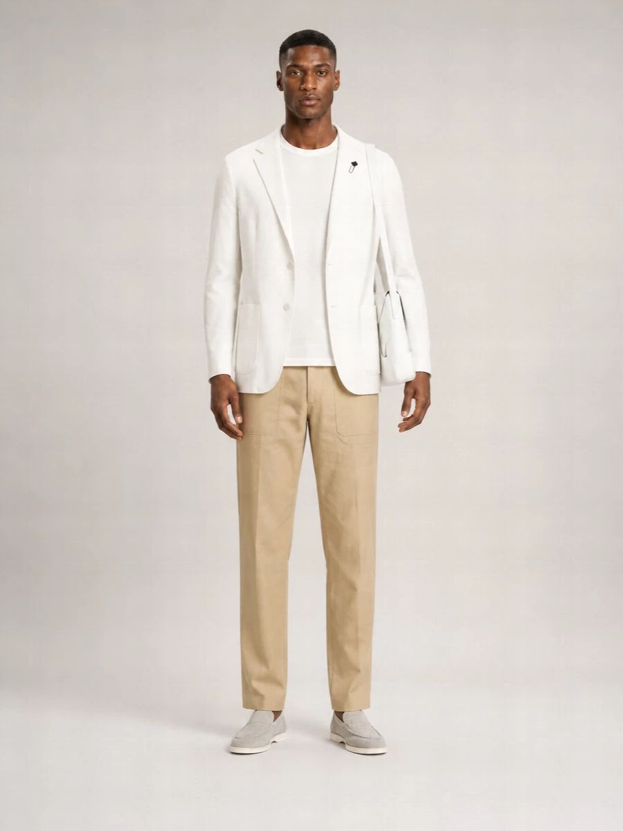 Lardini Cotton Long-Sleeve Cardigan