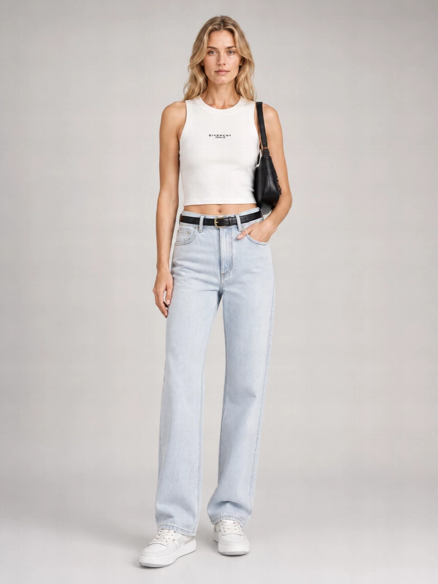 Givenchy Ribbed Cropped Tank Top