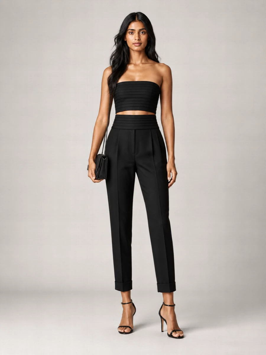 Dolce&Gabbana Silk Bustier Top