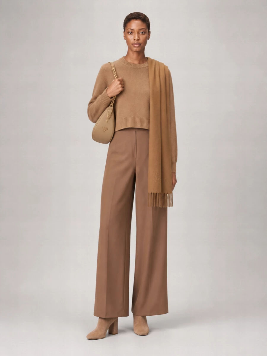 Max Mara Cashmere Fringed Scarf