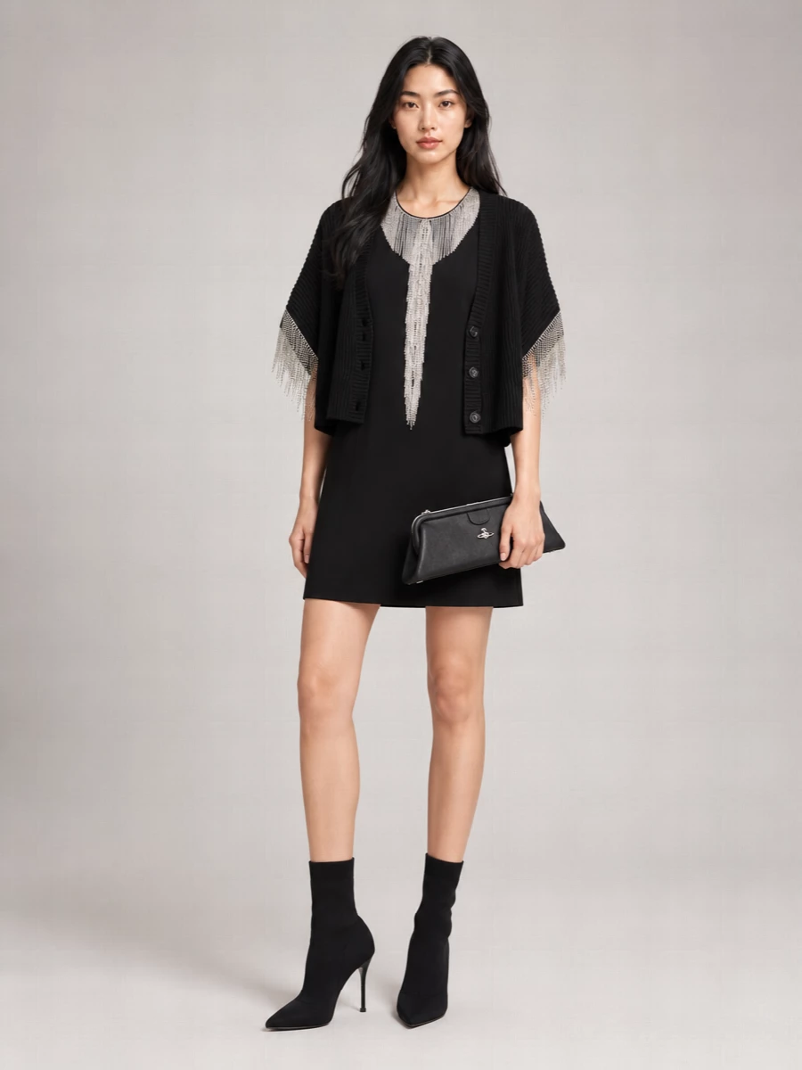 Sportmax Virgin Wool Ribbed V-Neck Cardigan