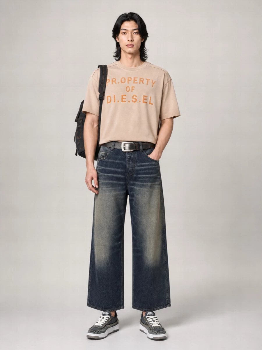 Diesel Denim Straight-Leg Jeans